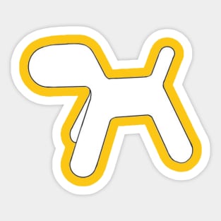 Ketchup the dog Sticker